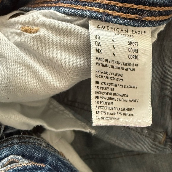 American Eagle Outfitters Women's Mid Wash Blue Jeans - Picture 5 of 5